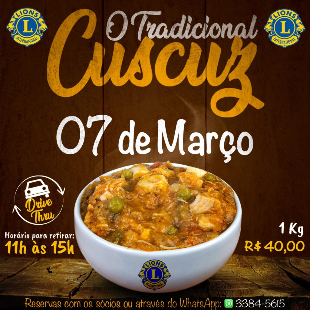 LC DE MATÃO : TRADICIONAL CUSCUZ 2026