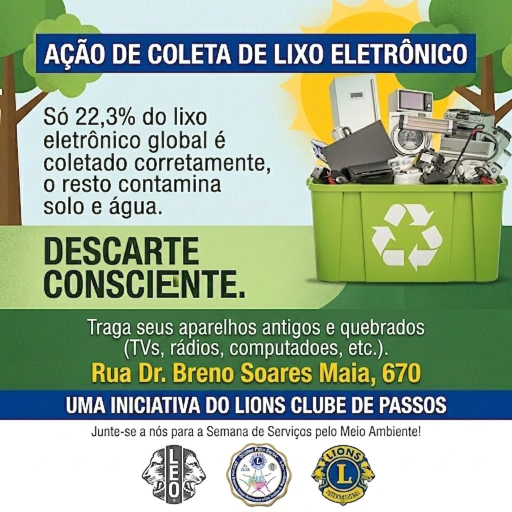 LC DE PASSOS  – DESCARTE FINAL CORRETO DO LIXO ELETRÔNICO